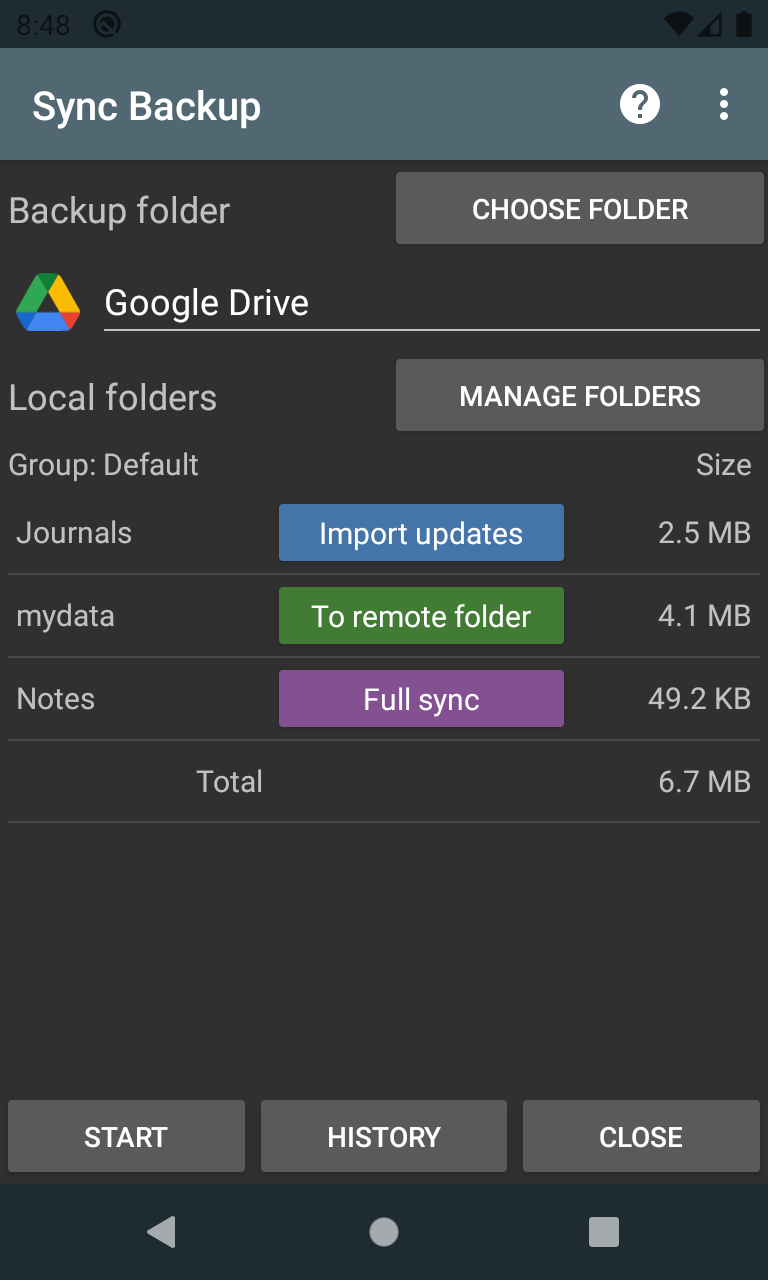 Sync Backup